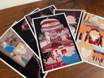 SIX GUYS. 6 x Postcard Movie Stills. Signed by Artist. Limited to 100 prints - Image 6
