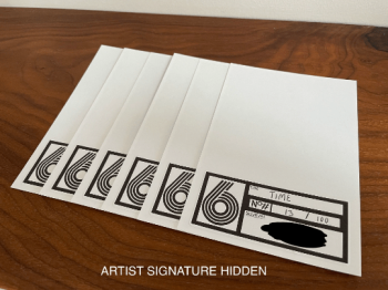 SIX GUYS. 6 x Postcard Movie Stills. Signed by Artist. Limited to 100 prints - Image 9